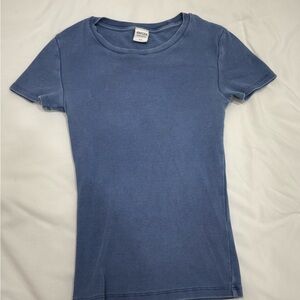 ARITZIA TNA HOMESTRETCH CREW RIBBED SHIRT